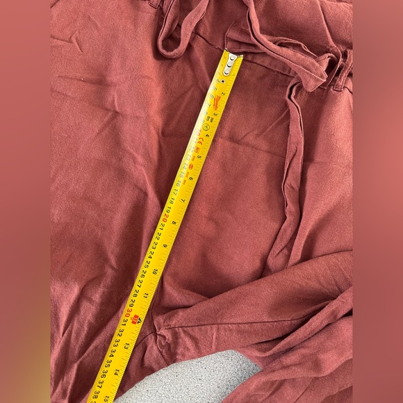 Vero Moda Sleeveless Wrap Jumpsuit Linen blend Waist Tie Women Large Office - Picture 12 of 13